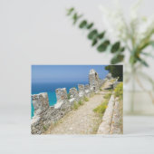 Italië, Sicilië, Cefalu, Cliffside Walkway, La Briefkaart (Staand voorkant)