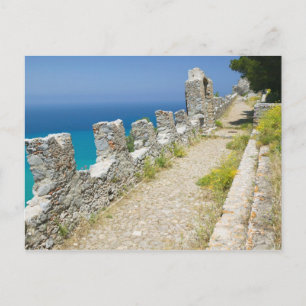 Italië, Sicilië, Cefalu, Cliffside Walkway, La Briefkaart