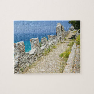Italië, Sicilië, Cefalu, Cliffside Walkway, La Legpuzzel