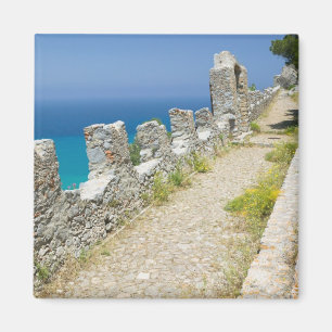 Italië, Sicilië, Cefalu, Cliffside Walkway, La Magneet