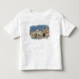 Italië, Sicilië, Cefalu, Stadsgezicht met Duomo va Kinder Shirts