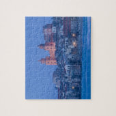 Italië, Sicilië, Cefalu, Uitzicht met Duomo uit Legpuzzel (Verticaal)