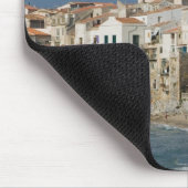 Italië, Sicilië, Cefalu, Uitzicht met Duomo uit Muismat (Hoek)