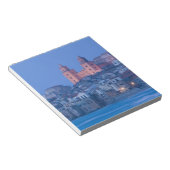Italië, Sicilië, Cefalu, Uitzicht met Duomo uit Notitieblok (Schuin)