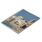 Italië, Sicilië, Cefalu, Uitzicht met Duomo uit Notitieboek (Linkerzijde)