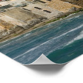 Italië, Sicilië, Cefalu, Uitzicht met Duomo uit Poster (Hoek)