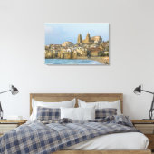 Italië, Sicilië, Cefalu, Uitzicht met Duomo van 2 Canvas Afdruk (Insitu (Slaapkamer))
