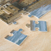 Italië, Sicilië, Cefalu, Uitzicht met Duomo van 2 Legpuzzel (Zijkant)