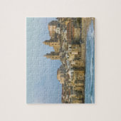 Italië, Sicilië, Cefalu, Uitzicht met Duomo van 2 Legpuzzel (Verticaal)