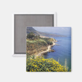 Italië, Sicilië. De noordkust van Sicilië in Magneet (Voorkant / Achterkant)