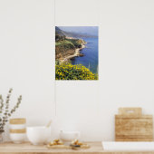 Italië, Sicilië. De noordkust van Sicilië in Poster (Keuken)