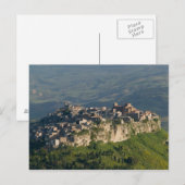 Italië, Sicilië, Enna, Calascibetta, Morning Uitzi Briefkaart (Voorkant / Achterkant)