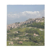 Italië, Sicilië, Enna, Calascibetta, Morning Uitzi Notitieblok (Voorkant)