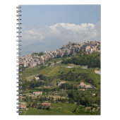 Italië, Sicilië, Enna, Calascibetta, Morning Uitzi Notitieboek (Voorkant)