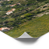 Italië, Sicilië, Enna, Calascibetta, Morning Uitzi Poster (Hoek)