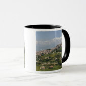 Italië, Sicilië, Enna, Calascibetta, ochtendbeeld Mok (Voorkant rechts)
