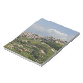 Italië, Sicilië, Enna, Calascibetta, ochtendbeeld Notitieblok (Linkerzijde)