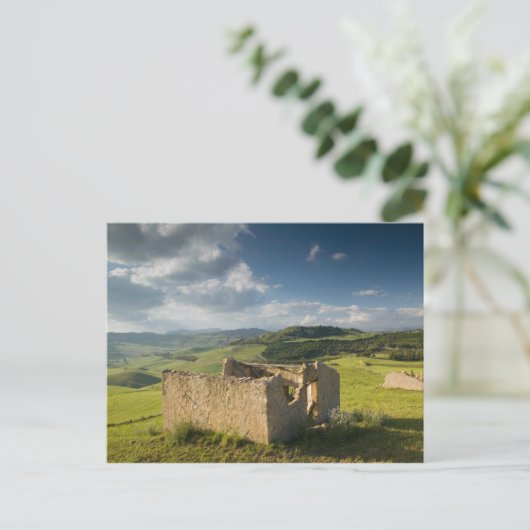Italië, Sicilië, Enna, Pergusa, oude boerderij Briefkaart (Staand voorkant)
