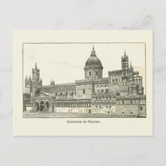 Italië, Sicilië, kathedraal Palermo Briefkaart (Voorkant)