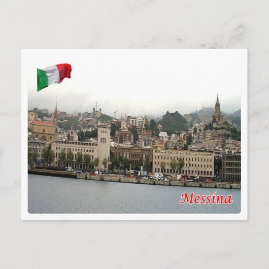 Italië - Sicilië - Messina - Cityscape - Briefkaart (Voorkant)