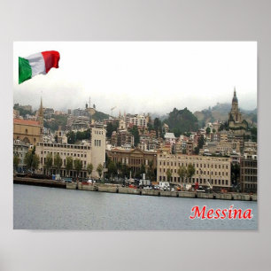 Italië - Sicilië - Messina - Cityscape - Poster