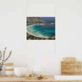 Italië, Sicilië, Mondello, Uitzicht van het strand Poster (Keuken)