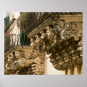 ITALIË, Sicilië, NOTO: Finste Barokstad in Poster