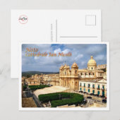 Italië - Sicilië - noto - San Nicolò - kathedraal  Briefkaart (Voorkant / Achterkant)