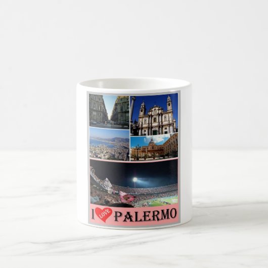Italië - Sicilië - Palermo - I Love - Koffiemok (Center)