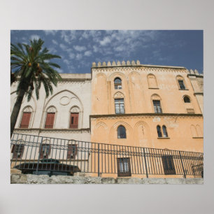 Italië, Sicilië, Palermo, Palazzo dei Normanni Poster