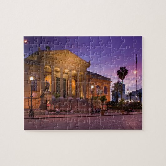 Italië, Sicilië, Palermo, Teatro Massimo Opera Legpuzzel (Horizontaal)