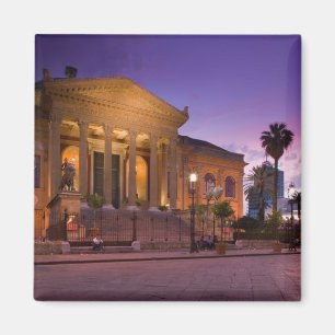 Italië, Sicilië, Palermo, Teatro Massimo Opera Magneet