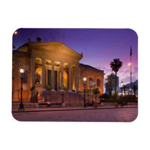 Italië, Sicilië, Palermo, Teatro Massimo Opera Magneet