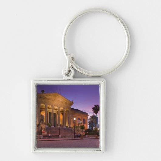 Italië, Sicilië, Palermo, Teatro Massimo Opera Sleutelhanger (Voorkant)