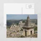 ITALIË, Sicilië, RAGUSA IBLA: Uitzicht en Santa Feestdagenkaart (Voorkant / Achterkant)