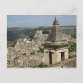 ITALIË, Sicilië, RAGUSA IBLA: Uitzicht en Santa Feestdagenkaart (Voorkant)