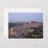 Italië - Sicilië - Ragusa - Night Uitzicht - Briefkaart (Voorkant / Achterkant)