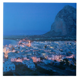 Italië, Sicilië, SAN VITO LO CAPO, Badplaats Tegeltje