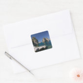 Italië, Sicilië, Scopello, Rocks door Tonnara Vierkante Sticker (Envelop)