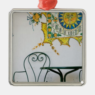 ITALIË, Sicilië, TAORMINA: Bam, streepjescel detai Metalen Ornament