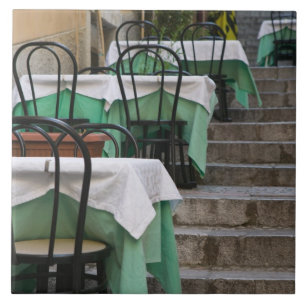 ITALIË, Sicilië, TAORMINA: Corso Umberto 1, Cafe Tegeltje