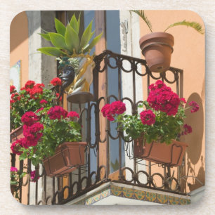 ITALIË, Sicilië, TAORMINA: Corso Umberto 1, Drankjes Onderzetter