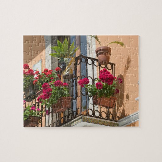 ITALIË, Sicilië, TAORMINA: Corso Umberto 1, Legpuzzel (Horizontaal)