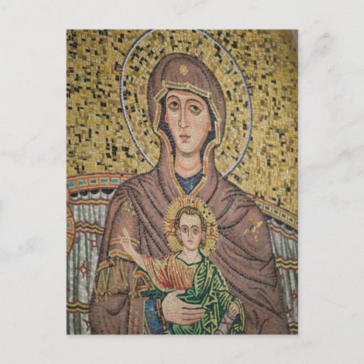 ITALIË, Sicilië, TAORMINA: Corso Umberto 1, mozaïe Briefkaart (Voorkant)