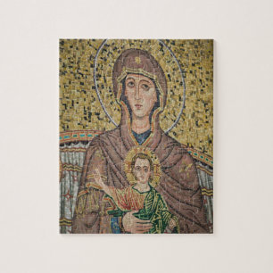 ITALIË, Sicilië, TAORMINA: Corso Umberto 1, Mozaïe Legpuzzel