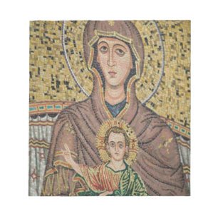 ITALIË, Sicilië, TAORMINA: Corso Umberto 1, Mozaïe Notitieblok