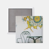 ITALIË, Sicilië, TAORMINA: Detail van bam, cafe Magneet (Voorkant / Achterkant)