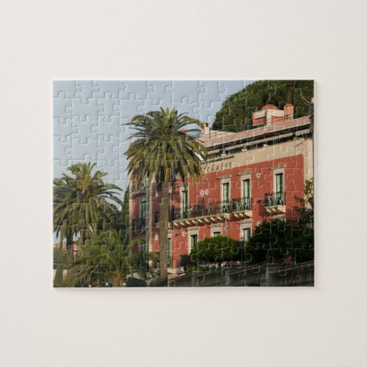 ITALIË, Sicilië, TAORMINA: Hotel Schuler Legpuzzel (Horizontaal)
