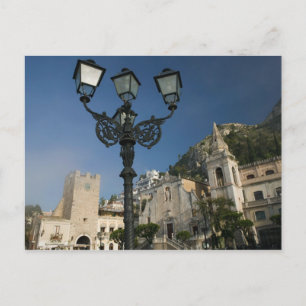 ITALIË, Sicilië, TAORMINA: Piazza iX Aprile, San Briefkaart