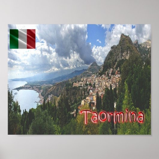 Italië - Sicilië - Taormina - Poster (Voorkant)